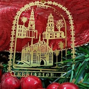 Charleston SC Holy City Brass Ornament